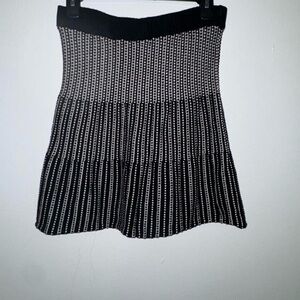 Candie's Black and White A-Line Skirt